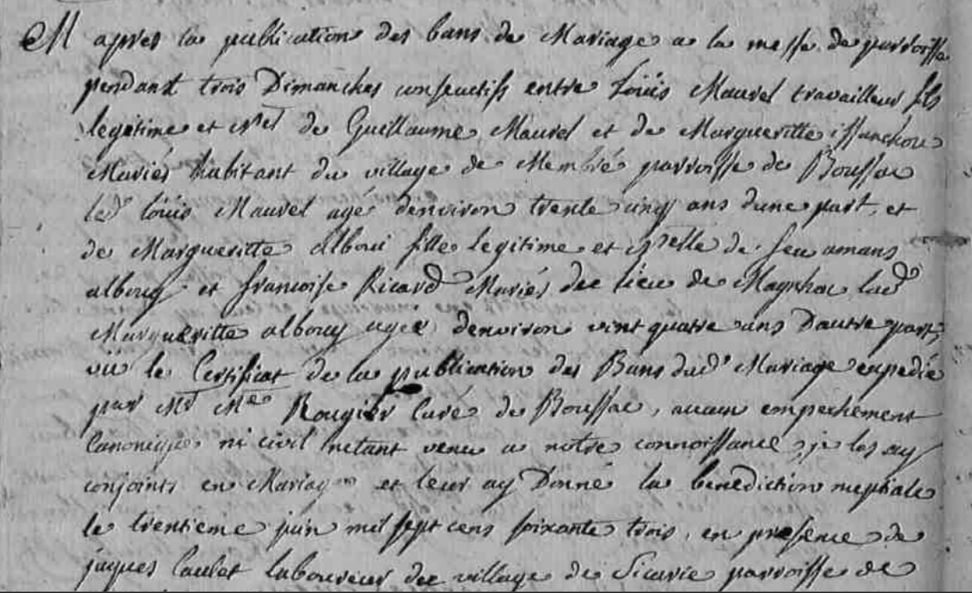 Mariage Maurel Louis - Albouy Marguerite 30_06_1763 -1.jpg